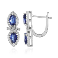 Boucles d'oreilles en argent et Kyanite du Népal