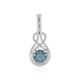 Pendentif en or et Diamant bleu I2