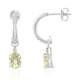 Boucles d'oreilles en argent et Apatite Citron