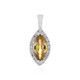 Pendentif en argent et Zircon jaune (MONOSONO COLLECTION)