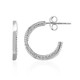 Boucles d'oreilles en argent et Diamant I3 (I)