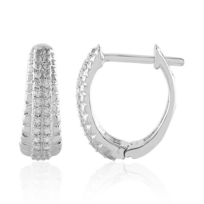 Boucles d'oreilles en argent et Zircon