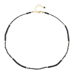 Collier en argent et Diamant noir