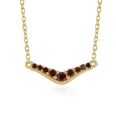 Collier en argent et Diamant rouge I3