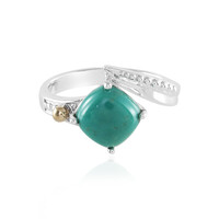 Bague en argent et Turquoise de Tyrone (Granulieren)