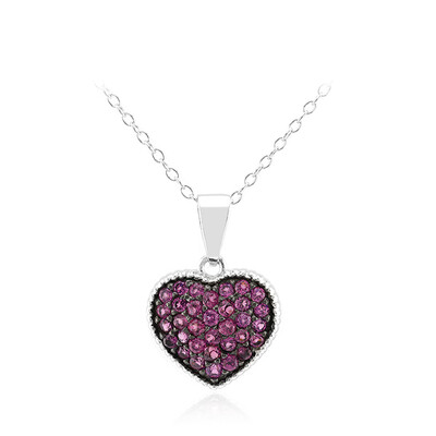 Collier en argent et Grenat Rhodolite