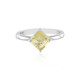 Bague en argent et Fluorite jaune