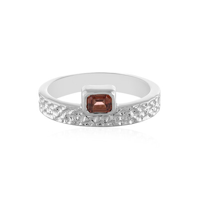 Bague en argent et Zircon rose