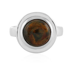 Bague en argent et Pietersite dorée