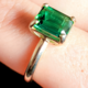 Bague en or et Tourmaline de Golconde (CUSTODANA)