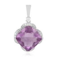 Pendentif en argent et Fluorite pourpre