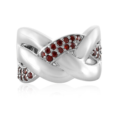 Bague en argent et Zircon rose