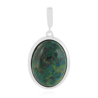 Pendentif en argent et Chrysocolle