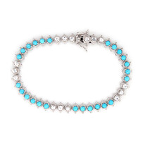 Bracelet en argent et Turquoise Sleeping Beauty (Dallas Prince Designs)