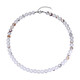 Collier en argent et Agate blanche porcelaine