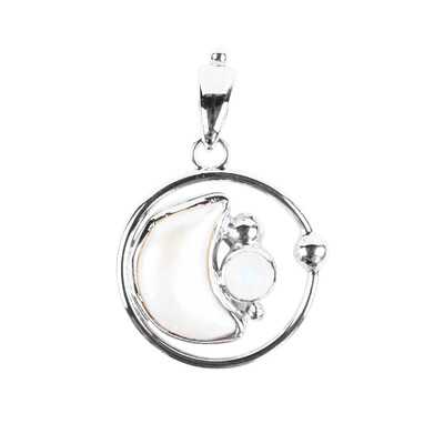 Pendentif en argent et Perle de culture d'eau douce