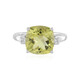 Bague en argent et Quartz citron