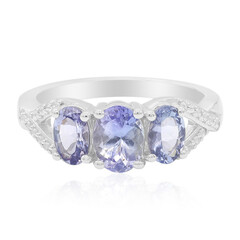 Bague en argent et Tanzanite non chauffée