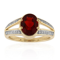 Bague en or et Tibétanite rouge