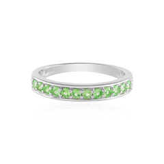 Bague en argent et Tsavorite de Tanzanie