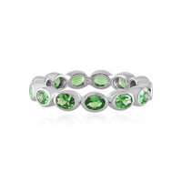 Bague en argent et Tsavorite de Tanzanie (de Melo)