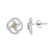 Boucles d'oreilles en or et Diamant chocolat I2 (SUHANA)