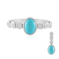 Bague en argent et Turquoise Sleeping Beauty