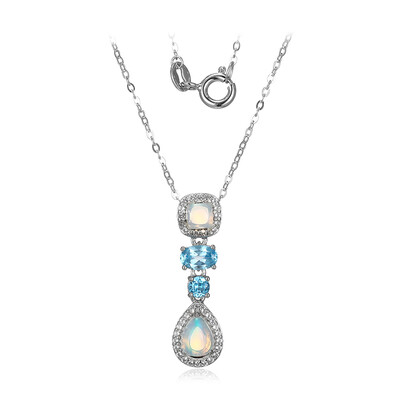 Collier en argent et Opale Welo