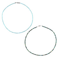 Collier en argent et Apatite bleue