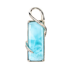 Pendentif en argent et Larimar