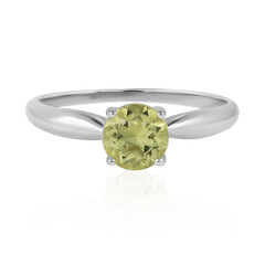 Bague en argent et Quartz de l'Ouro Verde