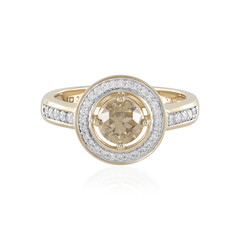 Bague en or et Diamant chocolat I2 (SUHANA)