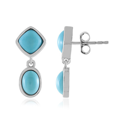 Boucles d'oreilles en argent et Turquoise