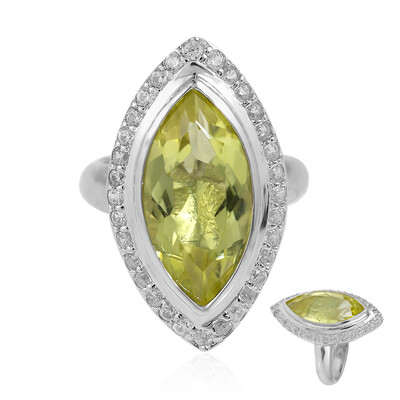 Bague en argent et Quartz de l'Ouro Verde