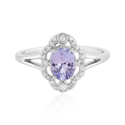 Bague en argent et Tanzanite non chauffée