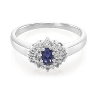 Bague en argent et Iolite de Ceylan