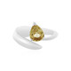 Bague en argent et Zircon jaune