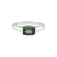 Bague en argent et Apatite chromifère