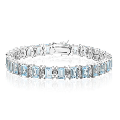 Bracelet en argent et Topaze bleu ciel