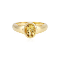 Bague en argent et Béryl jaune