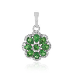 Pendentif en argent et Tsavorite de Tanzanie