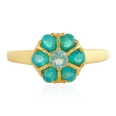 Bague en argent et Apatite bleue