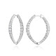 Boucles d'oreilles en argent et Topaze blanche