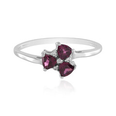 Bague en argent et Grenat Rhodolite