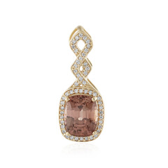 Pendentif en or et Zircon cognac (AMAYANI)