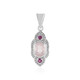 Pendentif en argent et Quartz rose