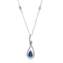 Collier en or et Saphir bleu de Ceylan (CIRARI)