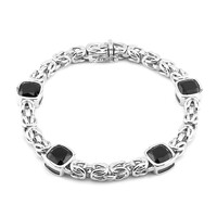 Bracelet en argent et Spinelle noir