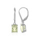 Boucles d'oreilles en argent et Kunzite jaune canari