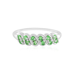 Bague en argent et Grenat Tsavorite